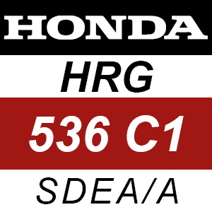 Honda HRG536C1 - SDEA-A Rotary Mower Parts