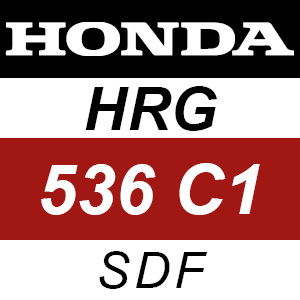 Honda HRG536C1 - SDF Rotary Mower Parts