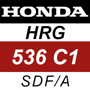 Honda HRG536C1 - SDF-A Rotary Mower Parts