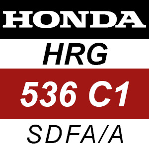 Honda HRG536C1 - SDFA-A Rotary Mower Parts