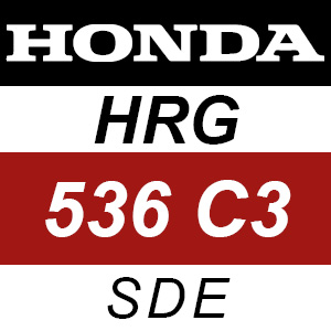 Honda HRG536C3 - SDE Rotary Mower Parts