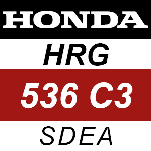 Honda HRG536C3 - SDEA Rotary Mower Parts