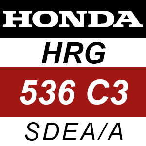 Honda HRG536C3 - SDEA-A Rotary Mower Parts
