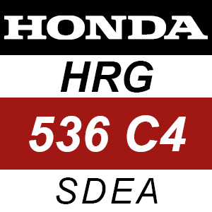 Honda HRG536C4 - SDEA Rotary Mower Parts