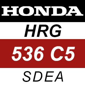 Honda HRG536C5 - SDEA Rotary Mower Parts