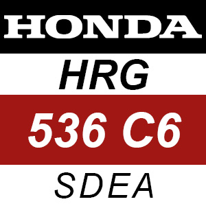 Honda HRG536C6 - SDEA Rotary Mower Parts