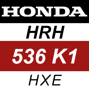 Honda HRH536K1 - HXE Rotary Mower Parts
