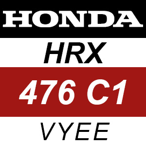 Honda HRX476C1 - VYEE Rotary Mower Parts