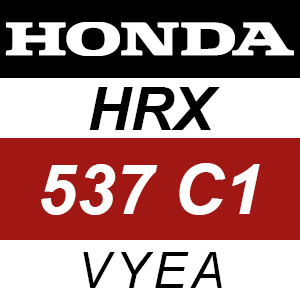 Honda HRX537C1 - VYEA Rotary Mower Parts