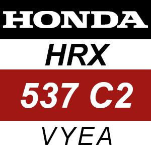 Honda HRX537C2 - VYEA Rotary Mower Parts
