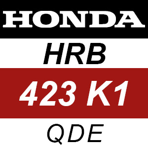 Honda HRB423K1 - QDE Rotary Mower Parts