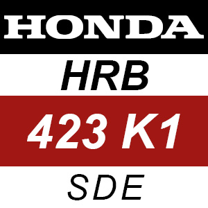 Honda HRB423K1 - SDE Rotary Mower Parts