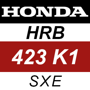 Honda HRB423K1 - SXE Rotary Mower Parts