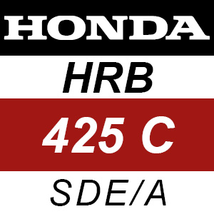 Honda HRB425C - SDE-A Rotary Mower Parts