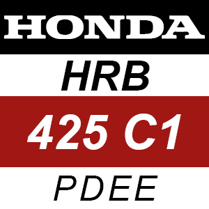 Honda HRB425C1 - PDEE Rotary Mower Parts