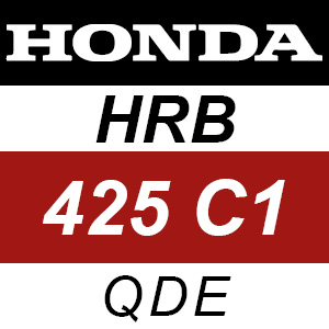Honda HRB425C1 - QDE Rotary Mower Parts