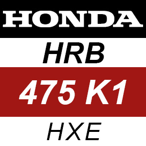 Honda HRB475K1 - HXE Rotary Mower Parts