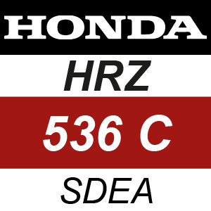 Honda HRZ536C-SDEA Rotary Mower Parts