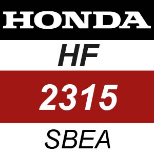 Honda HF2315-SBEA Ride On Mower Parts