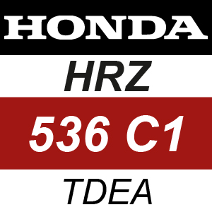 Honda HRZ536C1-TDEA Rotary Mower Parts