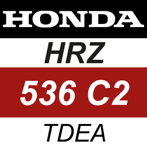Honda HRZ536C2-TDEA Rotary Mower Parts