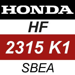 Honda HF2315K1-SBEA Ride On Mower Parts