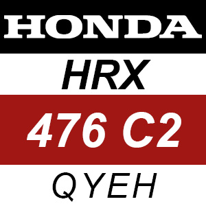 Honda HRX476C2 - QYEH Rotary Mower Parts
