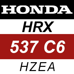 Honda HRX537C6 - HZEA Rotary Mower Parts