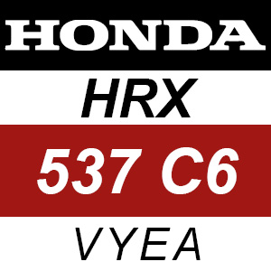 Honda HRX537C6 - VYEA Rotary Mower Parts