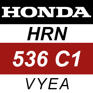 Honda HRN536C1 - VYEA Rotary Mower Parts
