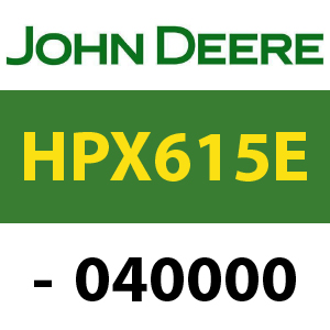 John Deere HPX615E S.N. - 040000 Quick Reference Guide