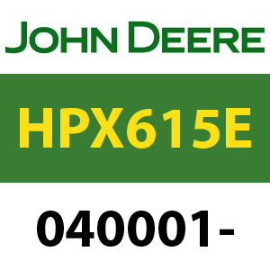 John Deere HPX615E S.N. 040001- Quick Reference Guide