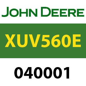 John Deere XUV560E S.N. 040001 Quick Reference Guide
