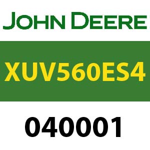 John Deere XUV560E S4 S.N. 040001 Quick Reference Guide