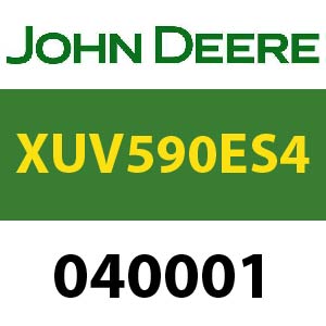 John Deere XUV590E S4 S.N. 040001 Quick Reference Guide