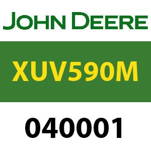 John Deere XUV590M S.N. 040001 Quick Reference Guide