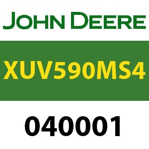 John Deere XUV590M S4 S.N. 040001 Quick Reference Guide