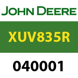 John Deere XUV835R S.N. 040001 Quick Reference Guide