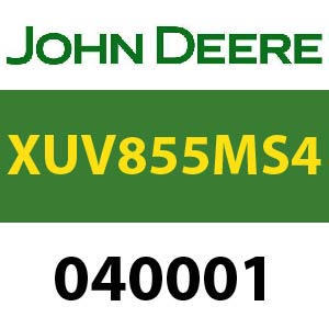 John Deere XUV855M S4 040001 Quick Reference Guide