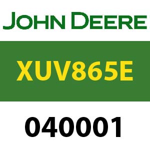 John Deere XUV865E 040001 Quick Reference Guide