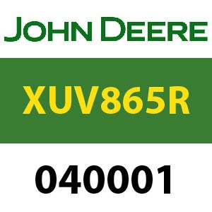 John Deere XUV865R S.N. 040001 Quick Reference Guide