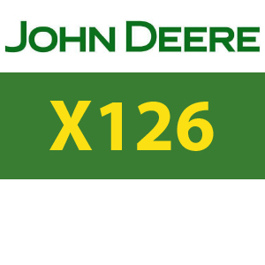 John Deere X126 Quick Reference Guide
