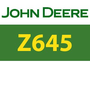 John Deere Z645 Quick Reference Guide