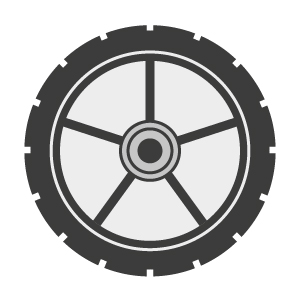 Petrol Rotary Mower Wheels, Tyres & Parts