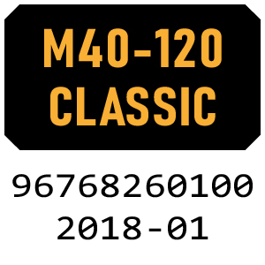 McCulloch M40-120 CLASSIC - 96768260100 - 2018-01 Rotary Mower Parts