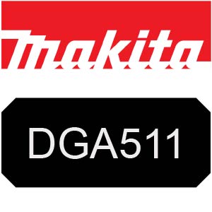 Makita DGA511 125mm Cordless Angle Grinder Parts