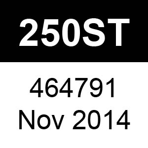 Masport 250ST - 464791 - Nov 2014 Parts