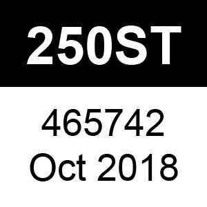 Masport 250ST - 465742 - Oct 2018 Parts