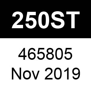 Masport 250ST - 465805 - Nov 2019 Parts