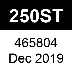Masport 250ST - 465804 - Dec 2019 Parts